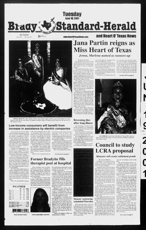 Brady Standard-Herald and Heart O' Texas News (Brady, Tex.), Ed. 1 Tuesday, June 19, 2001
