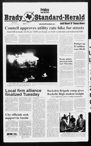 Primary view of object titled 'Brady Standard-Herald and Heart O' Texas News (Brady, Tex.), Ed. 1 Friday, July 20, 2001'.