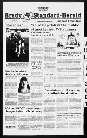 Brady Standard-Herald and Heart O' Texas News (Brady, Tex.), Ed. 1 Tuesday, July 24, 2001