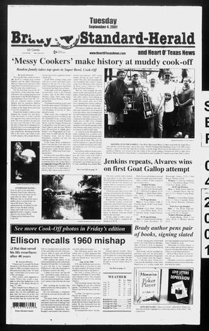 Brady Standard-Herald and Heart O' Texas News (Brady, Tex.), Ed. 1 Tuesday, September 4, 2001