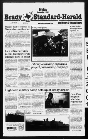 Brady Standard-Herald and Heart O' Texas News (Brady, Tex.), Ed. 1 Friday, September 7, 2001