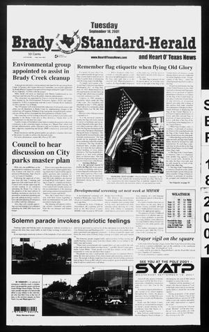 Brady Standard-Herald and Heart O' Texas News (Brady, Tex.), Ed. 1 Tuesday, September 18, 2001