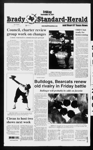 Brady Standard-Herald and Heart O' Texas News (Brady, Tex.), Ed. 1 Friday, September 28, 2001