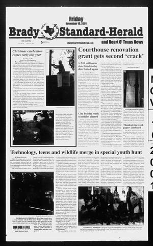 Brady Standard-Herald and Heart O' Texas News (Brady, Tex.), Ed. 1 Friday, November 16, 2001