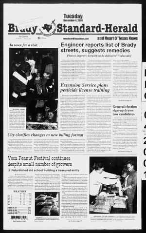 Brady Standard-Herald and Heart O' Texas News (Brady, Tex.), Ed. 1 Tuesday, December 4, 2001