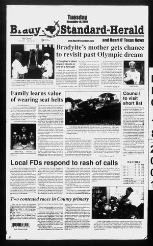 Brady Standard-Herald and Heart O' Texas News (Brady, Tex.), Ed. 1 Tuesday, December 18, 2001