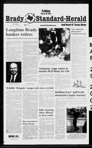 Brady Standard-Herald and Heart O' Texas News (Brady, Tex.), Ed. 1 Friday, March 29, 2002