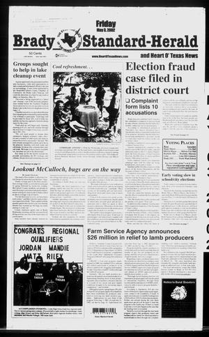 Brady Standard-Herald and Heart O' Texas News (Brady, Tex.), Ed. 1 Friday, May 3, 2002