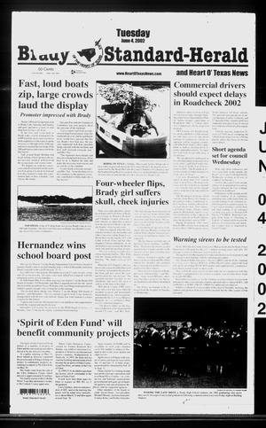 Brady Standard-Herald and Heart O' Texas News (Brady, Tex.), Ed. 1 Tuesday, June 4, 2002