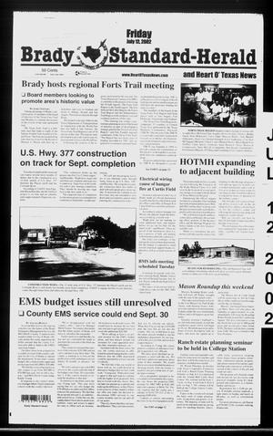 Brady Standard-Herald and Heart O' Texas News (Brady, Tex.), Ed. 1 Friday, July 12, 2002