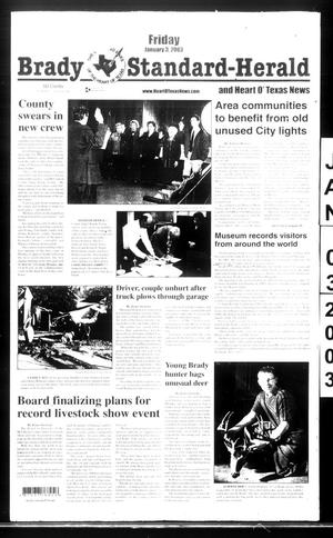Brady Standard-Herald and Heart O' Texas News (Brady, Tex.), Ed. 1 Friday, January 3, 2003