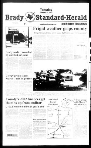 Brady Standard-Herald and Heart O' Texas News (Brady, Tex.), Ed. 1 Tuesday, February 25, 2003
