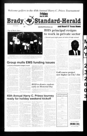 Brady Standard-Herald and Heart O' Texas News (Brady, Tex.), Ed. 1 Friday, May 23, 2003