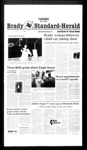 Brady Standard-Herald and Heart O' Texas News (Brady, Tex.), Ed. 1 Tuesday, July 1, 2003