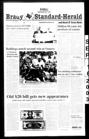 Brady Standard-Herald and Heart O' Texas News (Brady, Tex.), Ed. 1 Tuesday, September 16, 2003
