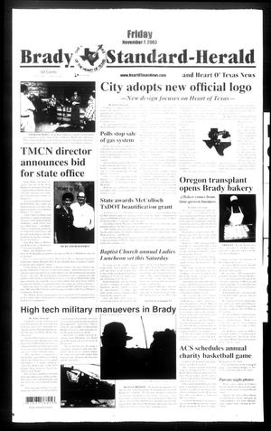 Brady Standard-Herald and Heart O' Texas News (Brady, Tex.), Ed. 1 Friday, November 7, 2003