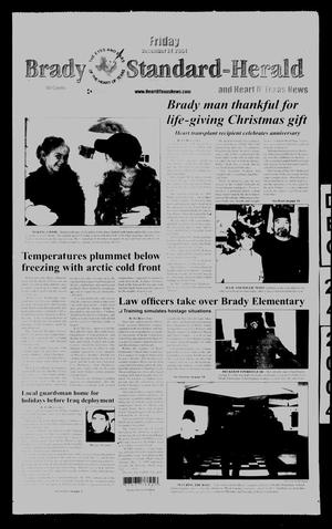 Primary view of object titled 'Brady Standard-Herald and Heart O' Texas News (Brady, Tex.), Ed. 1 Friday, December 24, 2004'.