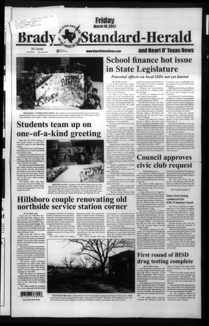 Primary view of object titled 'Brady Standard-Herald and Heart O' Texas News (Brady, Tex.), Ed. 1 Friday, March 18, 2005'.