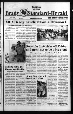 Brady Standard-Herald and Heart O' Texas News (Brady, Tex.), Ed. 1 Tuesday, April 12, 2005
