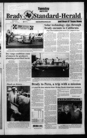 Primary view of object titled 'Brady Standard-Herald and Heart O' Texas News (Brady, Tex.), Ed. 1 Tuesday, July 12, 2005'.
