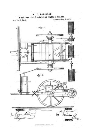 Improvement in Machines for Sprinkling Cotton-Plants.