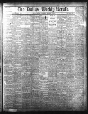 Primary view of object titled 'The Dallas Weekly Herald. (Dallas, Tex.), Vol. 24, No. 5, Ed. 1 Saturday, October 14, 1876'.