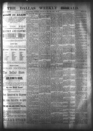Primary view of object titled 'The Dallas Weekly Herald. (Dallas, Tex.), Vol. 31, No. 32, Ed. 1 Thursday, January 26, 1882'.