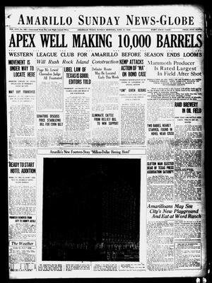 Primary view of object titled 'Amarillo Sunday News-Globe (Amarillo, Tex.), Vol. 17, No. 180, Ed. 1 Sunday, June 13, 1926'.