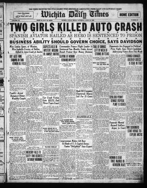Primary view of object titled 'Wichita Daily Times (Wichita Falls, Tex.), Vol. 20, No. 37, Ed. 1 Saturday, June 19, 1926'.