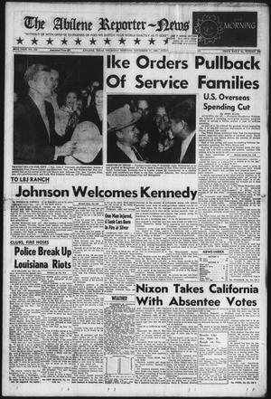 Primary view of object titled 'The Abilene Reporter-News (Abilene, Tex.), Vol. 80, No. 154, Ed. 1 Thursday, November 17, 1960'.