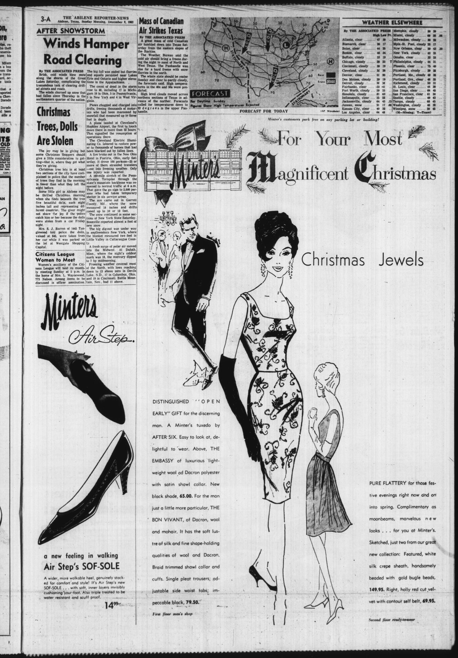 The Abilene Reporter-News (Abilene, Tex.), Vol. 82, No. 176, Ed. 1 Sunday, December 9, 1962
                                                
                                                    [Sequence #]: 3 of 72
                                                