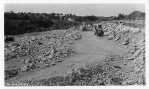 Primary view of object titled '[Photograph of Construction within a Quarry]'.