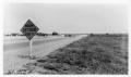 Thumbnail image of item number 1 in: '[Photograph of Detour Sign and Barricades]'.