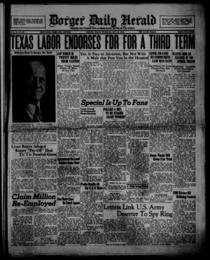 Borger Daily Herald (Borger, Tex.), Vol. 12, No. 287, Ed. 1 Thursday, October 20, 1938
