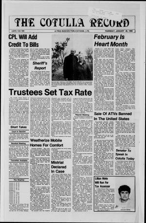 The Cotulla Record (Cotulla, Tex.), Ed. 1 Thursday, January 28, 1988