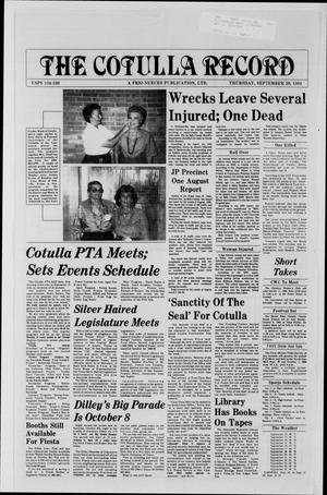 The Cotulla Record (Cotulla, Tex.), Ed. 1 Thursday, September 29, 1988