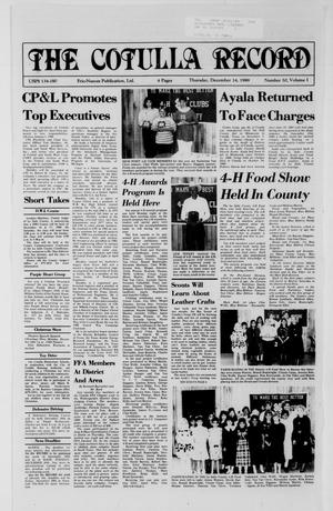 The Cotulla Record (Cotulla, Tex.), Vol. 1, No. 50, Ed. 1 Thursday, December 14, 1989