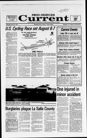 Frio-Nueces Current (Pearsall, Tex.), Vol. 97, No. 23, Ed. 1 Thursday, July 25, 1991