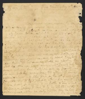 Primary view of object titled '[Letter from Ann Upshur Eyre to her sister Elizabeth Upshur Teackle, May 9, 1805]'.