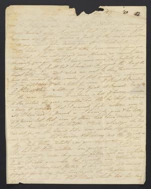 [Letter from Andrew D. Campbell to Elizabeth Upshur Teackle, May, 1809]