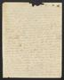 Primary view of [Letter from Andrew D. Campbell to Elizabeth Upshur Teackle, May, 1809]