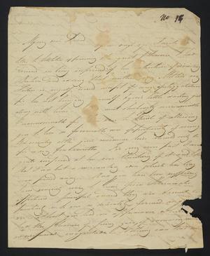Primary view of object titled '[Letter from Andrew D. Campbell to Elizabeth Upshur Teackle, August 22, 1810]'.