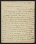 Primary view of [Letter from Elizabeth Upshur Teackle to her husband, Littleton Dennis Teackle, February 10, 1812]