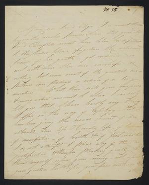 Primary view of object titled '[Letter from Andrew D. Campbell to Elizabeth Upshur Teackle, July 5, 1812]'.