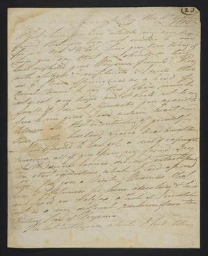 Primary view of object titled '[Letter from Andrew D. Campbell to Elizabeth Upshur Teackle, October 11, 1812]'.