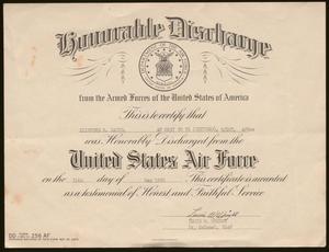 [Honorable Discharge Certificate]