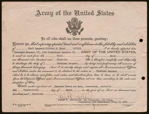 [Technical Sergeant Promotion Certificate]
