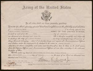 Primary view of object titled '[Master Sergeant Promotion Certificate]'.