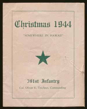 [Midnight Christmas Mass Program for the 391st Infantry, December 25, 1944]