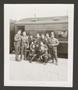 Photograph: [U.S. Army Men in Front of Train]
